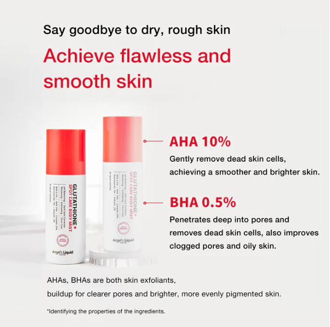 glutathione body mist ANGELS LIQUID Glutathione Natural Scent Liquid Body Care Set Brightening Body Mist Niacinamide Arbutin Deodorant BHA Exfoliating| Alibaba.com