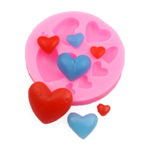 Molde de silicona para fondant 2026, varios tipos de corazones, herramientas de repostería DIY hechas a mano, decoración de pasteles de sirena, molde para muñecas Reborn, ecológico y personalizado. - Product Image 1