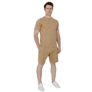 Summer Two Piece <b>Set</b> Men Tracksuit Casual Short Sleeve Shirt Shorts <b>Set</b> Mens Western Style Sweatsuit Streetwear - Product Image 1