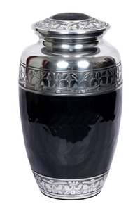 <b>Art</b> <b>Deco</b> Brass Urn Round Handmade Metal Sympathy Gift with Floral Engraving Design for Home Décor - Product Image 4