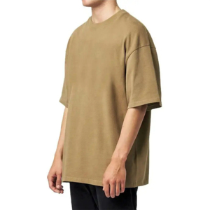 Camiseta Formal de Hombre, Cuello Redondo, Manga Corta, 100% Algodón, 230g, Bordado Frontal, Impresión Serigráfica, Anti-Pilling, Corte Holgado, Venta al Por Mayor - Product Image 5