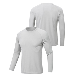 Best Quality Men's Long Sleeve O Neck Knitted <b>T</b>-<b>Shirt</b> White Black Color Sporty Fit Regular Length Athletic <b>Shirt</b> - Product Image 3