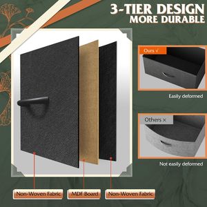 Cómoda Alta de Tela con 12 Cajones para Dormitorio y Sala de Estar, Cómoda con Cajones para Almacenamiento - Product Image 5