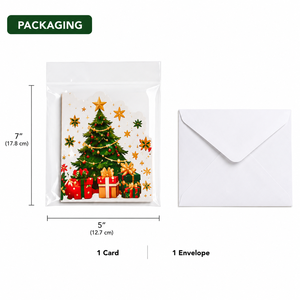Carte de vœux de Noël 3D extensible en gros, carte pop-up 3D pliable personnalisée, fabricant OEM/ODM Vietnamien - Product Image 5