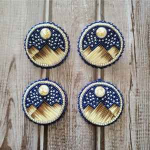 Nuevos Pendientes de Lazo con Cuentas, Accesorios de Joyería Elegantes y Chic, Pendientes de Lazo con Perlas y Cuentas de Mariposa Tricolor - Product Image 1