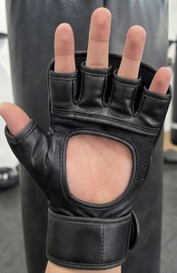 QST Professional MMA Gloves PU Leather Boxing Gloves Training And Martial Arts Gloves with <b>velcro</b> closing custom logo - Product Image 6