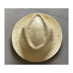 Chapeau de paille naturelle vietnamien fait main à large bord pour l'extérieur, la plage, les voyages, les vacances, accessoire de mode - Product Image 3