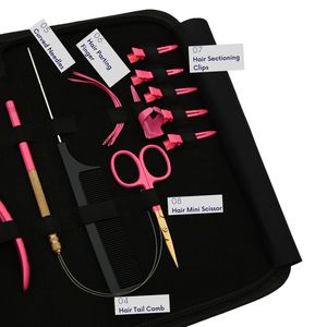 Kit d'outils pour extensions de cheveux, ensemble professionnel d'installation et de retrait en métal, finition dorée, durable, réutilisable, qualité salon - Product Image 5