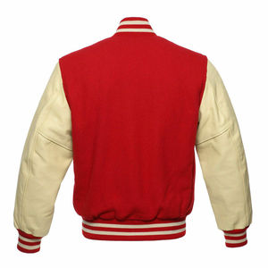 Chaqueta Varsity Unisex Personalizada de Alta Calidad, Multicolor, de Lona, con Cuello Alto, Estilo Casual con Parches y Capucha, Precio Razonable - Product Image 2