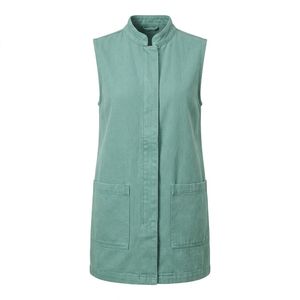Chaleco vaquero personalizado para mujer, estilo streetwear ajustado, vaquero elástico, proveedor mayorista OEM para marcas estadounidenses - Product Image 6