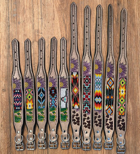 Nouveaux colliers de chien perlés en cuir fabriqués à la main robustes de qualité supérieure pour l'entraînement à la marche et à la course Colliers pour animaux de compagnie de créateur en peau de vache de luxe - Product Image 6