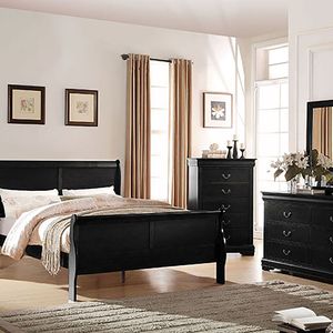 Comodino nero a 2 cassetti - Product Image 5