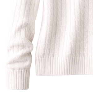 Pull en tricot côtelé à col en V pour femme, manches longues, doux et léger, décontracté, élégant, mode automne-hiver - Product Image 5