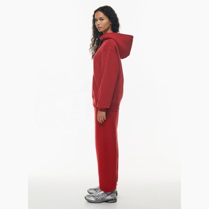 เสื้อฮู้ดสวมหัวผ้าฝ้าย100% สำหรับผู้หญิงเสื้อมีฮู้ดแบบสวมหัวมีสายสะพายไหล่ปล่อยไซส์ใหญ่สำหรับคู่รัก - Product Image 4