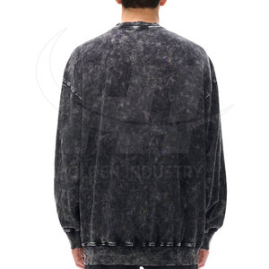 Ropa de Moda Premium: Sudadera con Acabado Vintage y Lavado Ácido, Cómoda para un Estilo de Vida Informal - Product Image 4