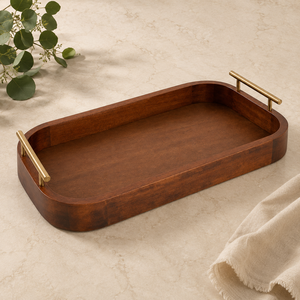 Trending <b>Wooden</b> <b>Trays</b> Wholesale Supplier Brown Finishing Handmade Food Serving <b>Tray</b> for Home Hotels Restaurants & Daily Use - Product Image 1
