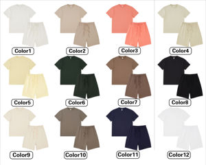 Ensemble de survêtements décontractés pour hommes, coupe ample, avec short personnalisé, idéal pour l'été – Vente en gros - Product Image 5