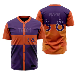 ชุดเสื้อเบสบอลและกางเกงรุ่นใหม่ ระบายอากาศได้ดี เนื้อผ้านุ่ม 100% โพลีเอสเตอร์ สีและโลโก้ปรับแต่งได้ คุณภาพสูง สำหรับผู้ชาย - Product Image 5
