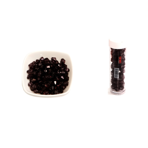 Perline ILAN a forma di rombo nere da 8 mm per la creazione di gioielli - Product Image 2