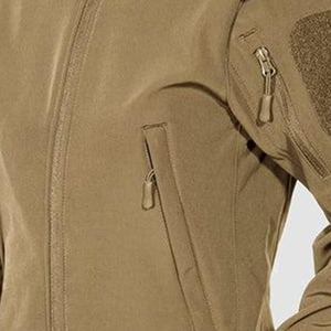 Veste imperméable unisexe grande taille en polyester avec logo brodé personnalisé, coupe-vent à capuche entièrement zippé, respirante, pour activités de plein air - Product Image 6