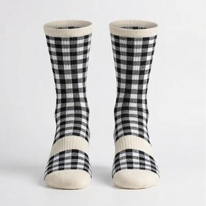 Custom Design Dri-Tech Crew Work Bamboo Cotton Grip <b>Socks</b> Embroider Knit Breathable Durable <b>Soft</b> Warm Customized Color Pairs - Product Image 1