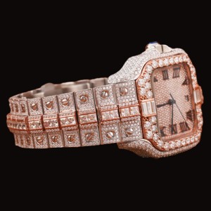 Diamante Moissanita de Diseño de Alta Calidad Premium con Números Romanos, Estilo Clásico, Estilo Hip Hop, Regalo Personalizado para Él - Product Image 2