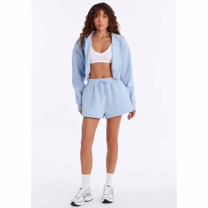 Premium Quality Women's Short Cropped Fleece Hoodie with Zip Windproof & Breathable Casual Winter ODM Supply 300g - Product Image 5