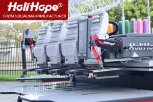 HoliHope Holiaumaアパレルフラットハット工業用4ヘッド多機能コンピューター刺繍機直送中国工場 - Product Image 5