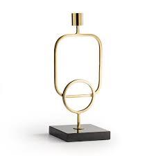 Porte-bougie en métal doré élégant, design moderne, idéal pour centre de table, décoration de maison, mariage, Noël, fête - Vente chaude - Product Image 6