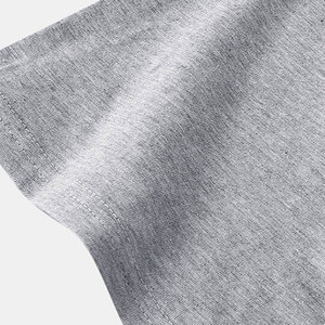 2026 Spring Summer Hot Sales 220g Solid Cotton/Polyester Custom <b>Logo</b> Knitted Fabric Short Sleeve Eco-Friendly T-Shirt Men - Product Image 4