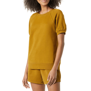 Women's Cotton 2-Piece Casual T-Shirt and Biker Shorts <b>Set</b> High Quality 100% Cotton Fleece Breathable ladies shorts <b>set</b> OEM ODM - Product Image 1