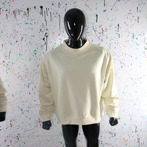 Sweat-shirt à col montant CREAM 100% coton URBAN PRODUCTIONS - Product Image 1