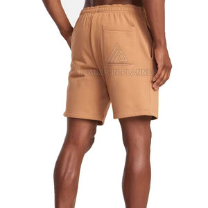Shorts décontractés en molleton de coton pour homme, style tendance, couleur unie, best-seller, séchage rapide, respirant, fermeture à cordon - Product Image 6