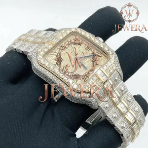Mossinate Premium Stainless Steel <b>Watch</b> with Diamonds Elegant Gold and Silver Design <b>for</b> Fashionable and Active Lifestyles - Product Image 4