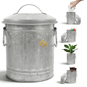 Nuevo Juego de Recipientes Metálicos Galvanizados de Zinc para Cocina, Caja de Almacenamiento de Alimentos, Recipientes de Metal para Azúcar y Café - Product Image 1