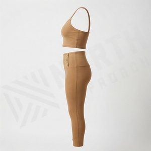 Ensemble de yoga pour femmes, vêtements de fitness, soutien-gorge de sport et leggings, tenue de sport pour la gym, l'entraînement et les exercices, couleur personnalisée - Product Image 3