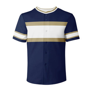 เสื้อเบสบอลผู้ชายระบายอากาศได้ดี พร้อมพิมพ์ชื่อและหมายเลข สำหรับชุดทีม เสื้อเบสบอลผู้ชาย - Product Image 1
