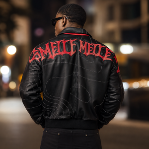 Veste en cuir véritable de qualité supérieure pour homme, style motard classique, confort intemporel et luxe au quotidien, veste en cuir vintage pour - Product Image 1