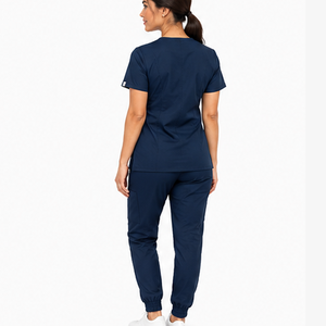 Uniforme Médico para Mujer al por Mayor, Traje de Enfermería, Tela Suave y Elástica, Cuello en V, Conjunto de Ropa de Trabajo para Hospital y Clínica - Product Image 5