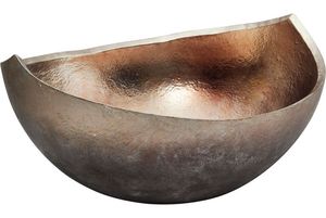 Cuenco de metal martillado y pulido en oro de la mejor calidad, hecho a mano, con diseño antiguo, redondo, para servir comida, ideal para bodas, a buen precio. - Product Image 3