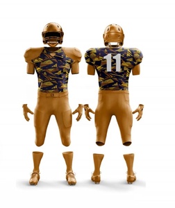 Maillots de football américain personnalisables pour jeunes adultes matériel respirant sergé sublimation sérigraphié uniforme logo cousu - Product Image 3