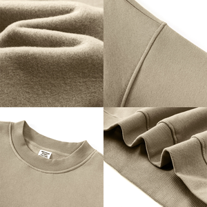 Sweat-shirt unisexe personnalisé à col rond, pull-over vierge pour impression de lettres, service OEM, anti-humidité, écologique, toutes saisons - Product Image 2