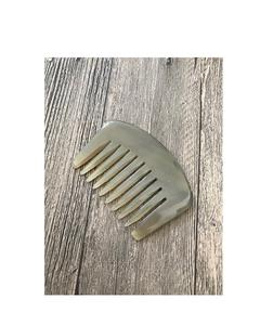 Peine de cuerno auténtico hecho a mano para peinar, desenredar y cuidar el cabello, herramienta de belleza profesional para peluquería, artesanía natural - Product Image 1