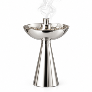Brûleur d'encens en acier inoxydable, diffuseur d'aromathérapie, aromatique, naturel, longue durée, utilisation toute saison, design moderne - Product Image 1