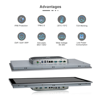 Panel PC Industrial Personalizado a Precio de Fábrica, 12.1, 17, 19, 21.5 Pulgadas, J6412 I3/I5/I7CPU, Pantalla Táctil Capacitiva