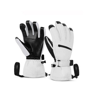 Guantes de Esquí Flexibles con Correa de Muñeca Ajustable y Segura, Guantes para Nieve con Forro Interior de Felpa Cálido, Guantes de Esquí para Invierno - Product Image 1