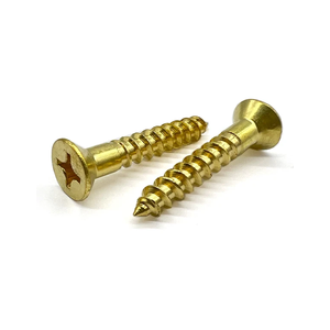 Tornillos Autorroscantes de Cabeza Plana Phillips con Recubrimiento de Latón para Instrumentos Musicales y Componentes de Madera - Product Image 6