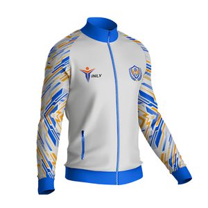 Volleyball <b>Tracksuit</b> Custom Unisex Adults Training Warm <b>Retro</b> Vintage Full Zip Hooded Slim Baggy Polyester UPF 50 Windproof - Product Image 1