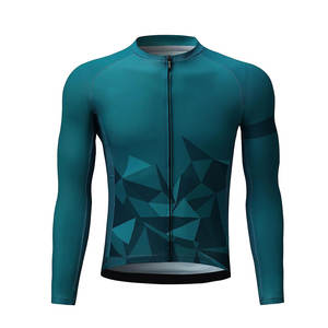 Maillot de cyclisme pour femme personnalisé, léger, coupe-vent, respirant, manches longues, 100% polyester, antibactérien, maille respirante - Product Image 1
