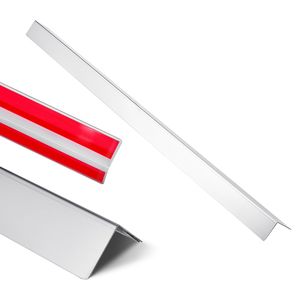 Confezione da 10 Protezioni Angolari in Acciaio Inox 304, 2 x 2 x 48 Pollici, Protezioni per Bordi a 90 Gradi - Product Image 1